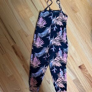 Tropical Leaf Print Bodysuit